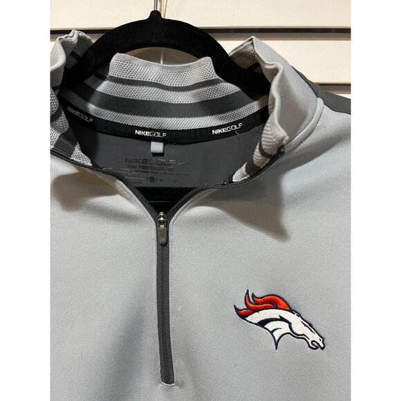Nike Golf‎ Denver Broncos On Field 1/4 Zip Pullover - Size M - Picture 2 of 3